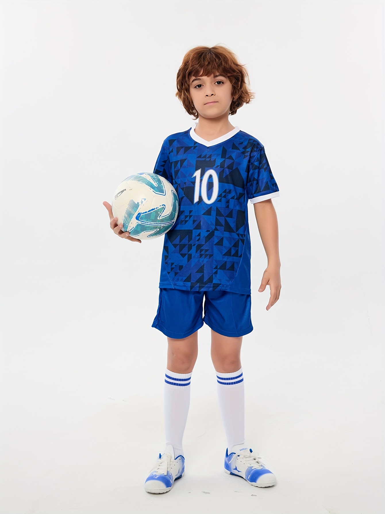 1set crescent kids soccer jersey set printed Temu Saudi Arabia