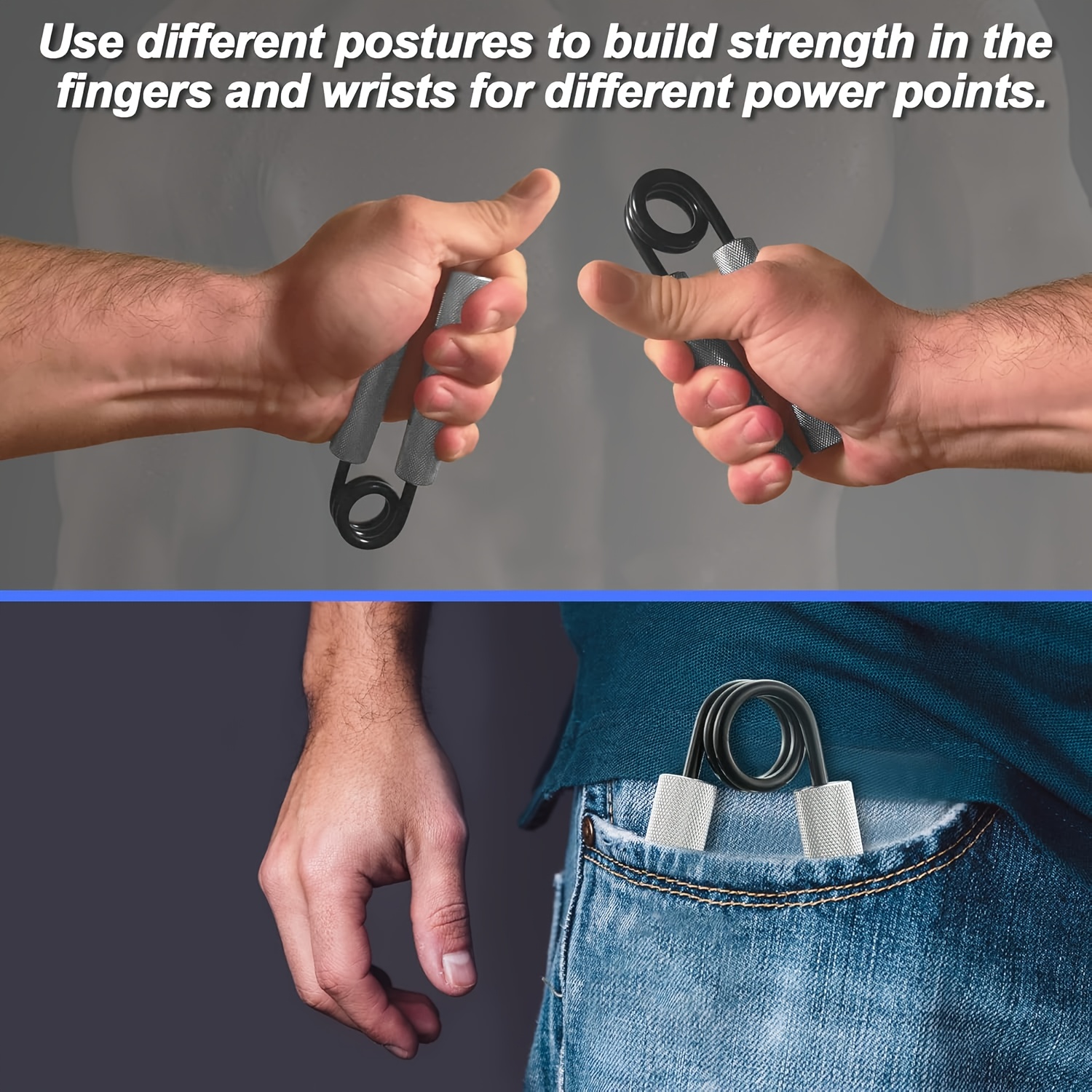 50-350 lbs adjustable hand grip strengthener set with 4/7pcs - aluminum, non-slip design for muscle training & exercise,   2 sets with different   level Product details 5