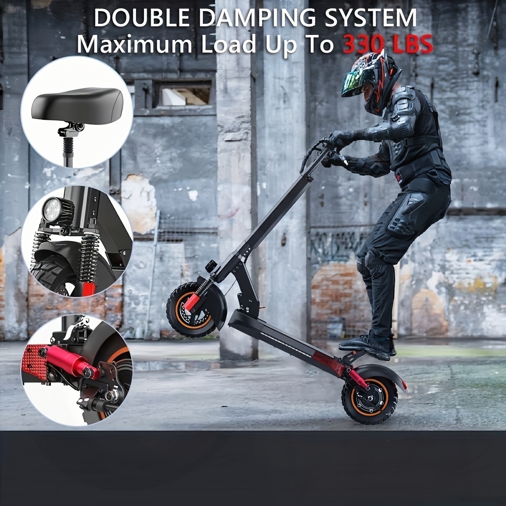

M4 Dual Suspension Commuter Adult 600 Watt Electric Scooter With Seat