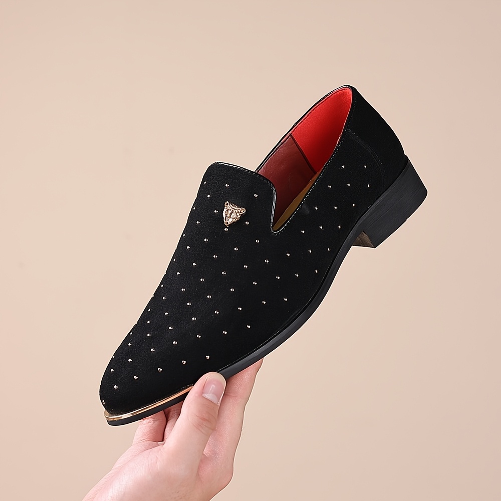 TEMU Men's Retro Loafers, Design, Luxurious For , Made Of Soft And Comfortable Material, Elegant Dress Shoes For Gentlemen, Suitable For Business,