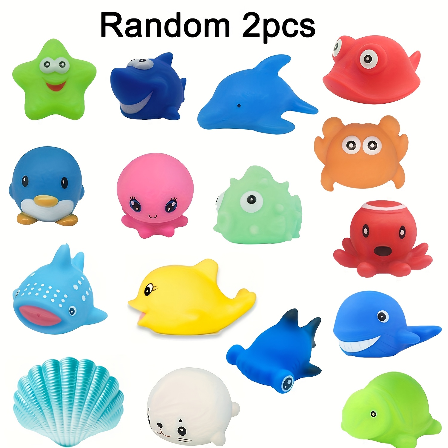 TEMU No Hole Bath Toys, Fishing Light Up Sea Animals Set, Glitter Colorful Bathtub Toys, Bathtub Floating Water Toys, Great Gifts For Bathroom Water