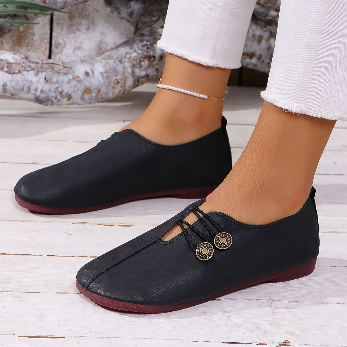 Women's Lightweight Slip- Loafers - - Casual With Upper & Sole, Round Toe Comfortable Loafers Suitable For,…: retailer-supplied image