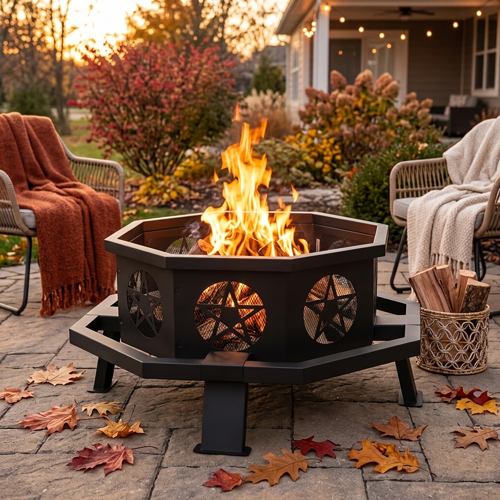 outside fire pits sold on Temu United States