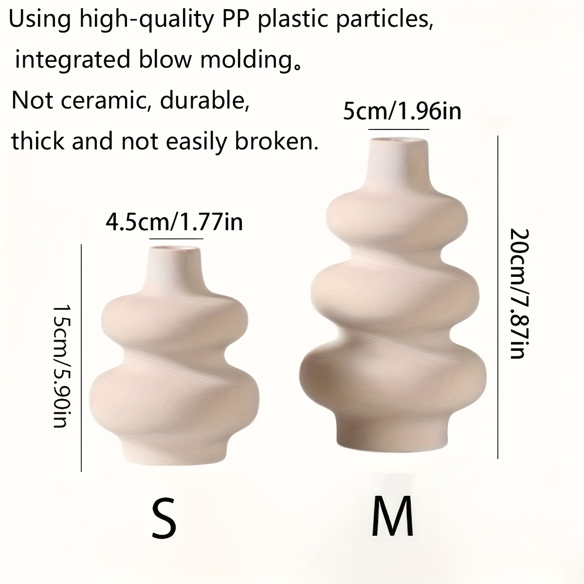 1pc european style plastic vase modern minimalist spiral design high quality durable plastic versatile for floral arrangements home decor battery free artistic centerpiece details 2