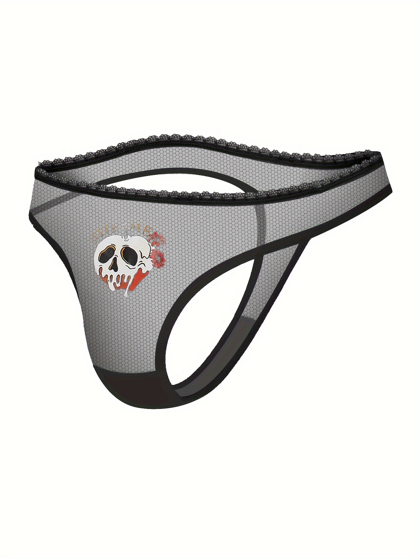 Men's Underwear Skull Pattern Print Fashion Graphic Boxer - Temu Canada