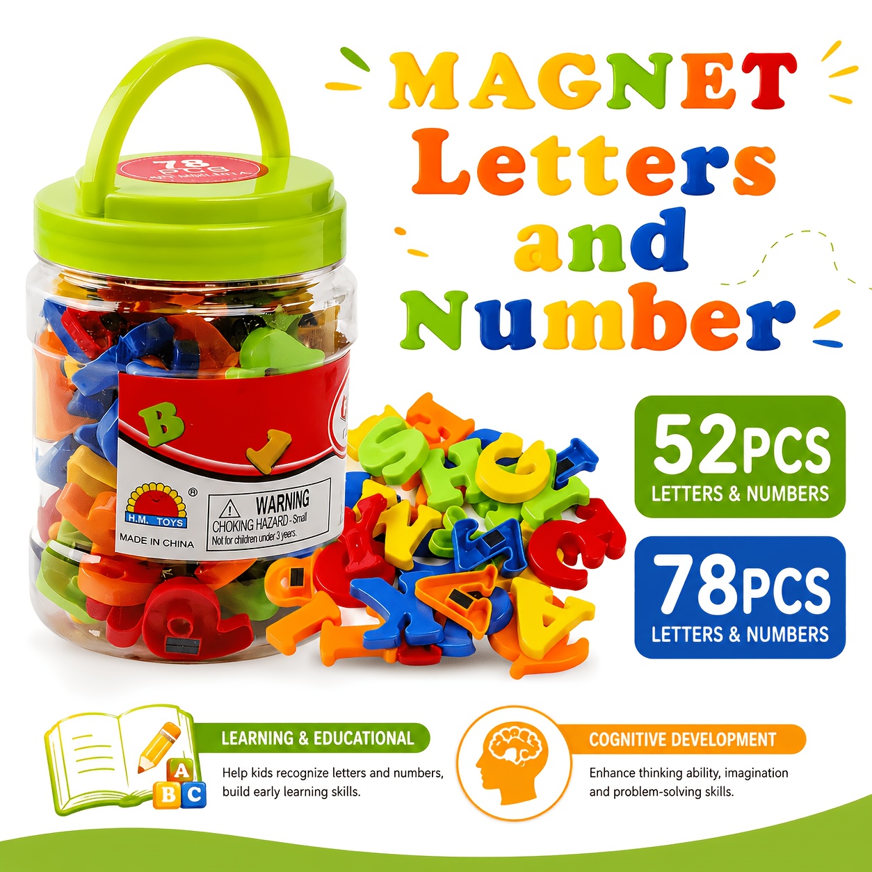 alphabet chiffres magnétiques en plastique enfants aimants - Luxembourg