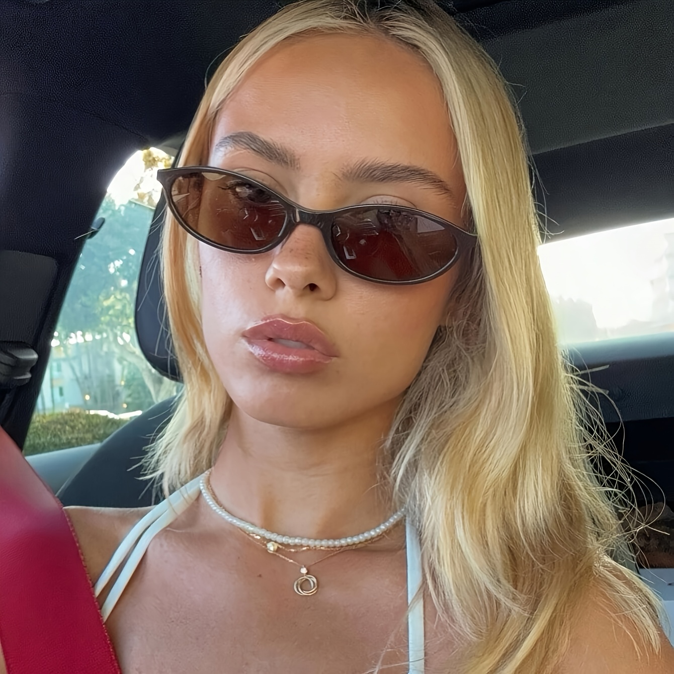 1pc womens retro   frame fashion glasses trendy anti glasses suitable for daily wear street photography vacation driving beach   festival and travel clothing additions