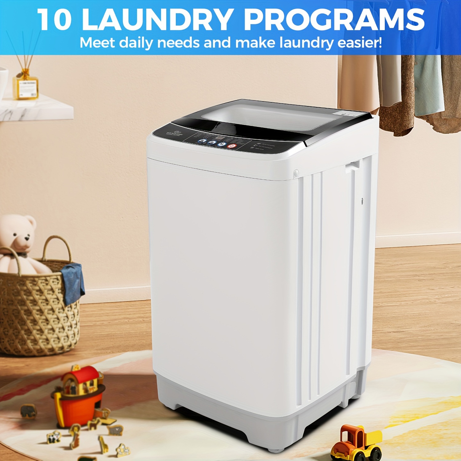 Full Automatic Costway In Portable Washing Machine Replacement