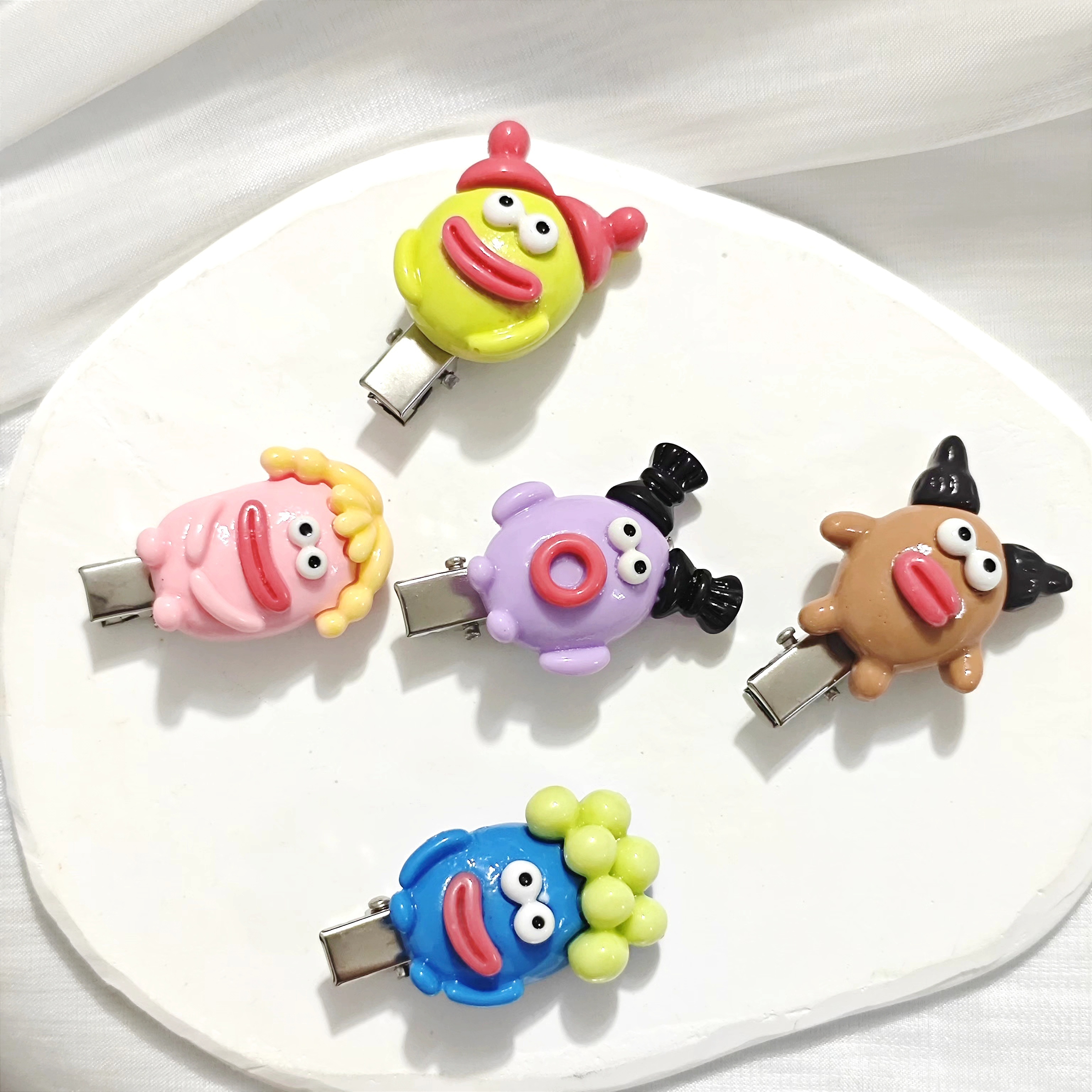 【お花のクリップ】ベビーヘアクリップサンプル♡ベビーヘアピン♡セミオーダーメイド お花のクリップ】ベビーヘアクリップサンプル♡ベビーヘアピン