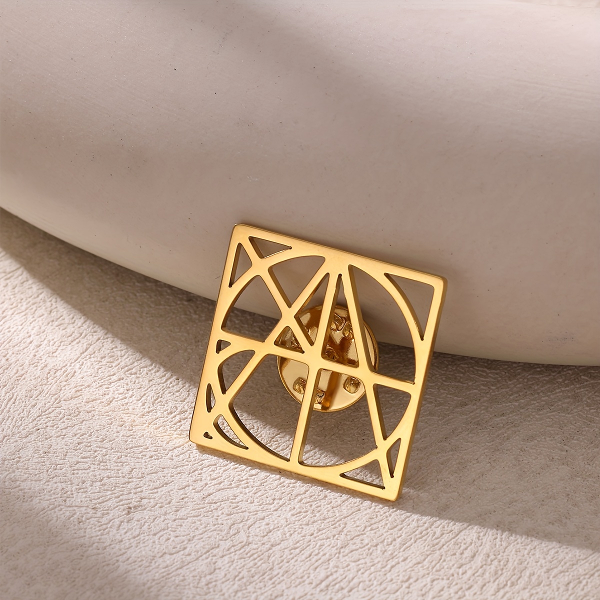 TEMU Custom-designed Stainless Steel Name Logo Fashion Brooch, Exquisite And Elegant, Perfect For Name Brooches For , Ideal Gifts For Birthdays And
