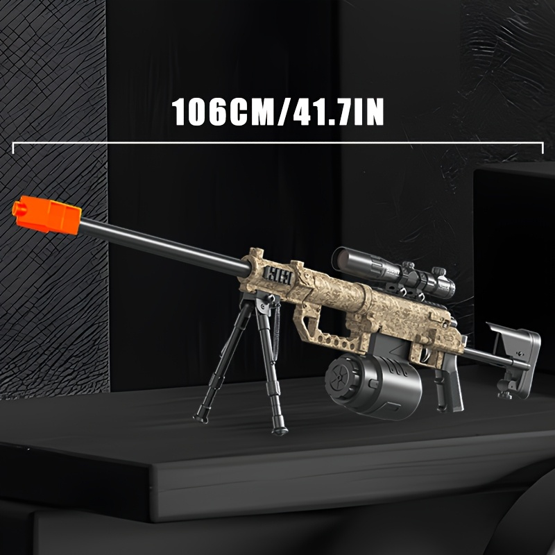 M200 Sniper Gun Electric Gel Jet Ball [7.4V High Speed Continuous Shooting Upgrade G Highly Assembled Toy Manual/automatic Dual Mode Drive Hand Automatic Semi-automatic Full Bullet Firing