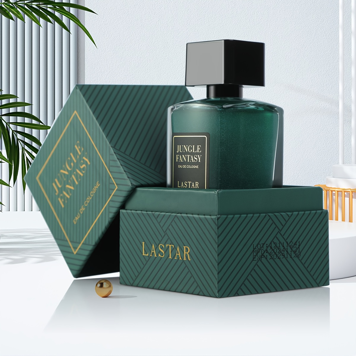 Image of 50ml Men's Cologne Gift Set, A Vibrant And Blending Sage Lemon, , And Patchouli. Beautifully Packaged, Ideal As A Gift For , Husbands, Or Family For Couples' Dates.