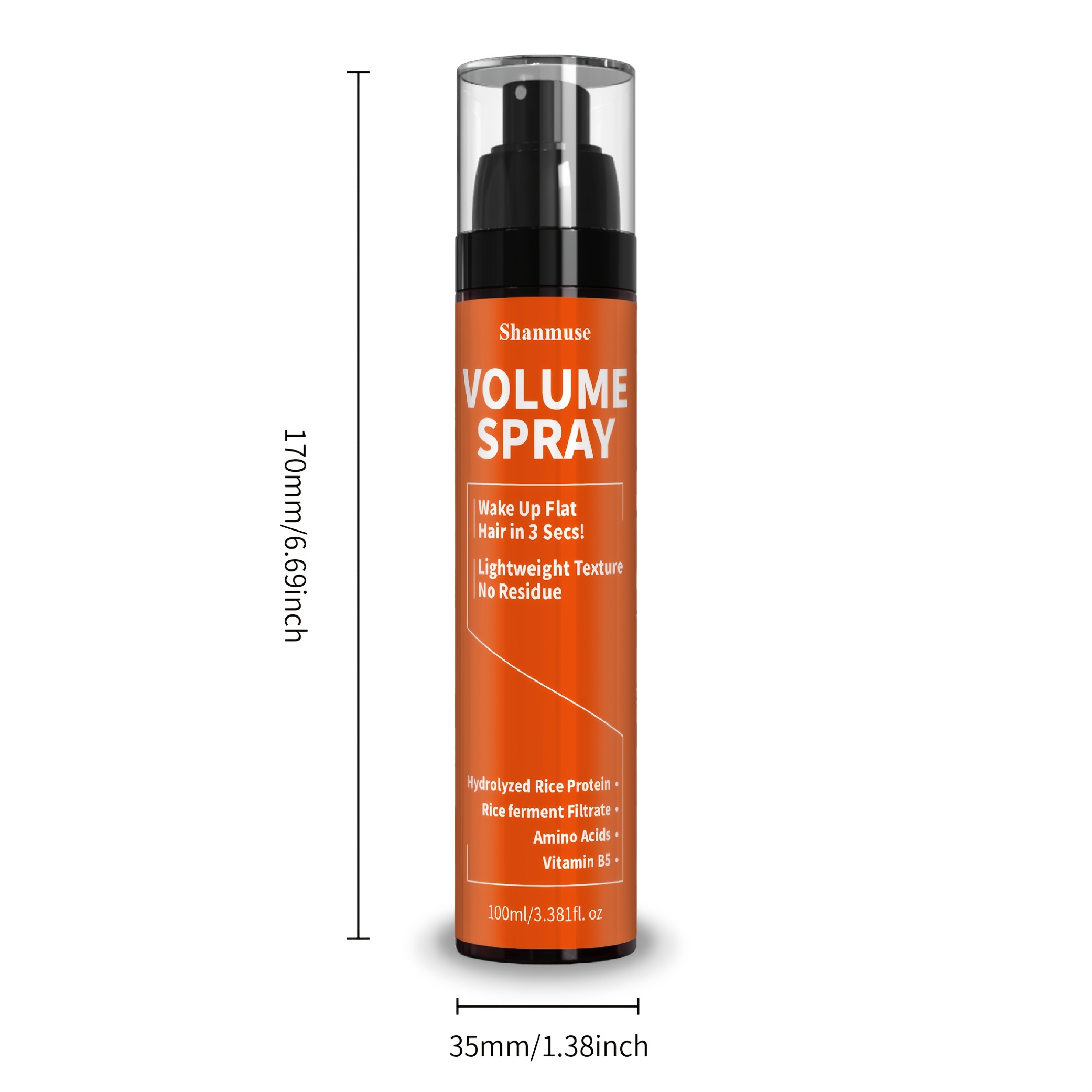 Image of 1 Bottle Of Hair Volumizing Spray, Refreshing&oil-controlling, Non-irritating, No Sticky Feeling, For Finsing, Long-lasting&, With Elasticity&, Portable Size Suitable For Home&travel, Holiday Gift.