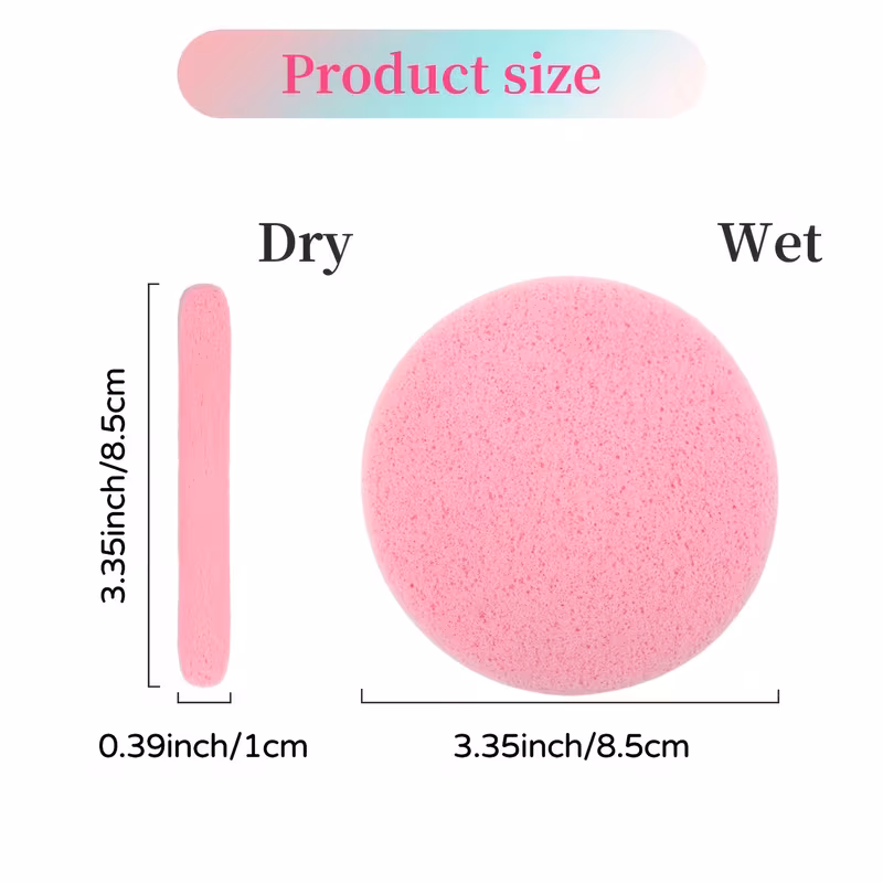 60pcs compressed sponges for washing face cellulose spa sponges for aesthetic skincare facial cleansing exfoliating mask makeup removal Product details 3