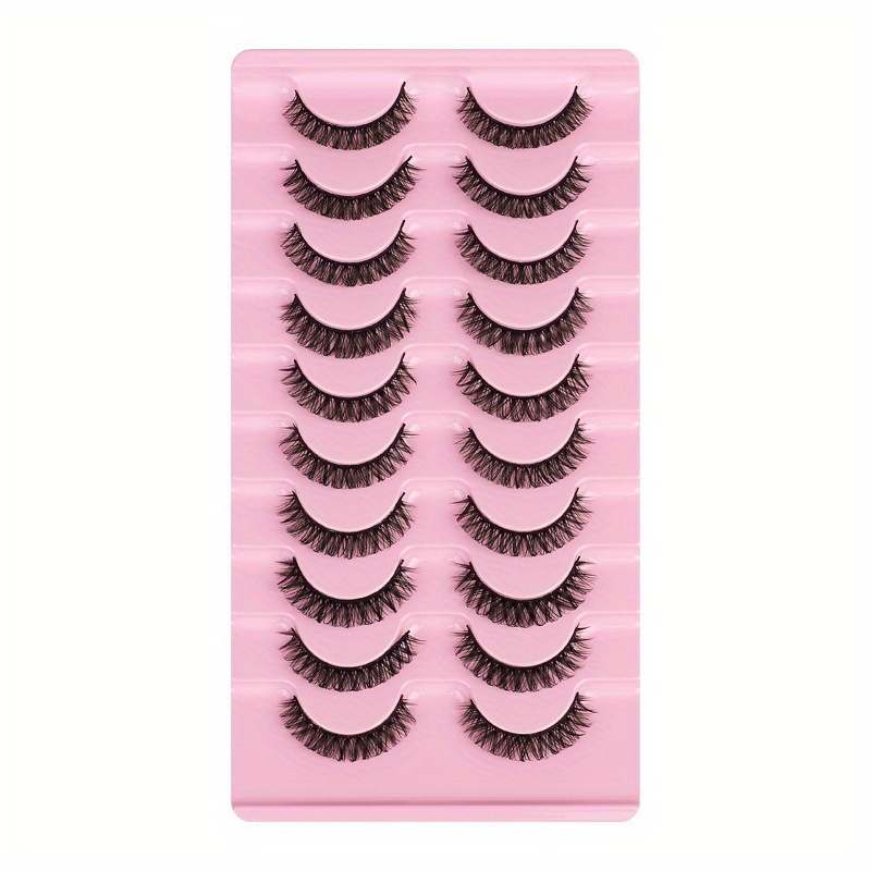 10 pairs russian dd     mink eyelashes set reusable beginner friendly vegan false eyelashes for cat eye dramatic looks self     makeup accessories eyelash application dramatic eyelash look self  eyelashes eyelash extensions