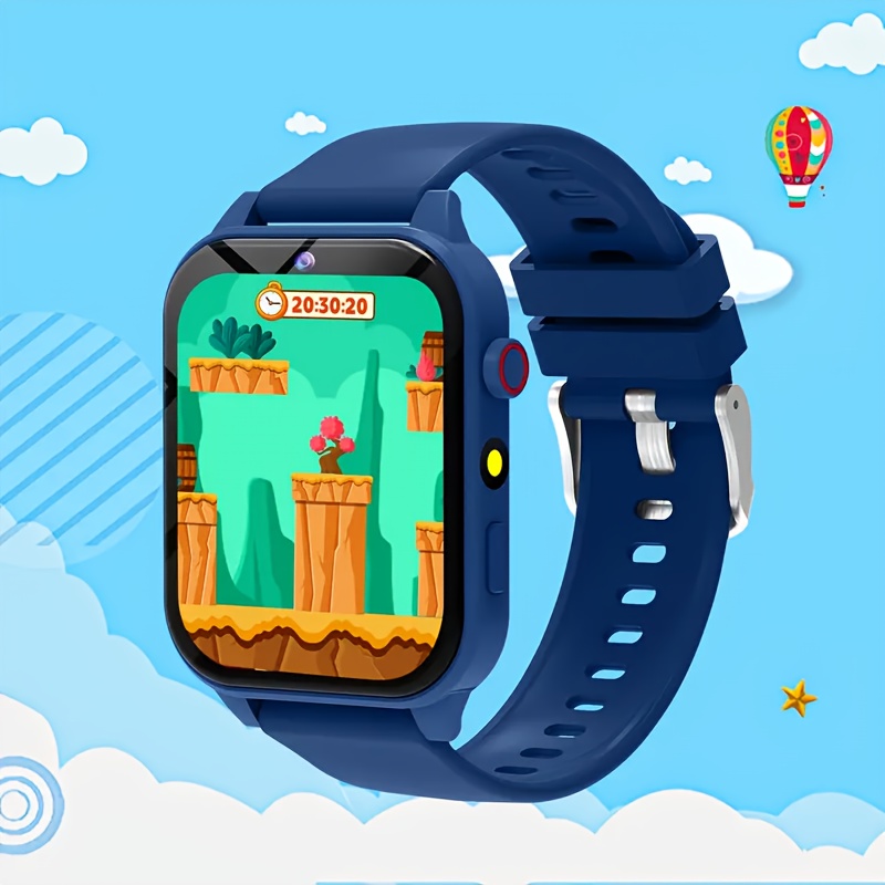 kids smart watch with camera suitable for boys and girls 18 educational games hd display photo album flashlight pedometer calculator multilingual support long   safe childrens device for outdoor