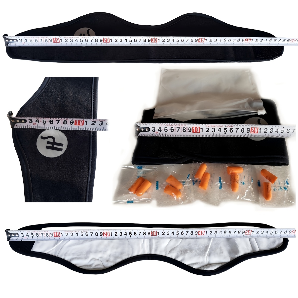 12pcs noise canceling sleep set   sleep mask 1 mask 10 earplugs 1 earplug case suitable for office   travel   and other     basic   essentials the product features a lightweight design Product details 1