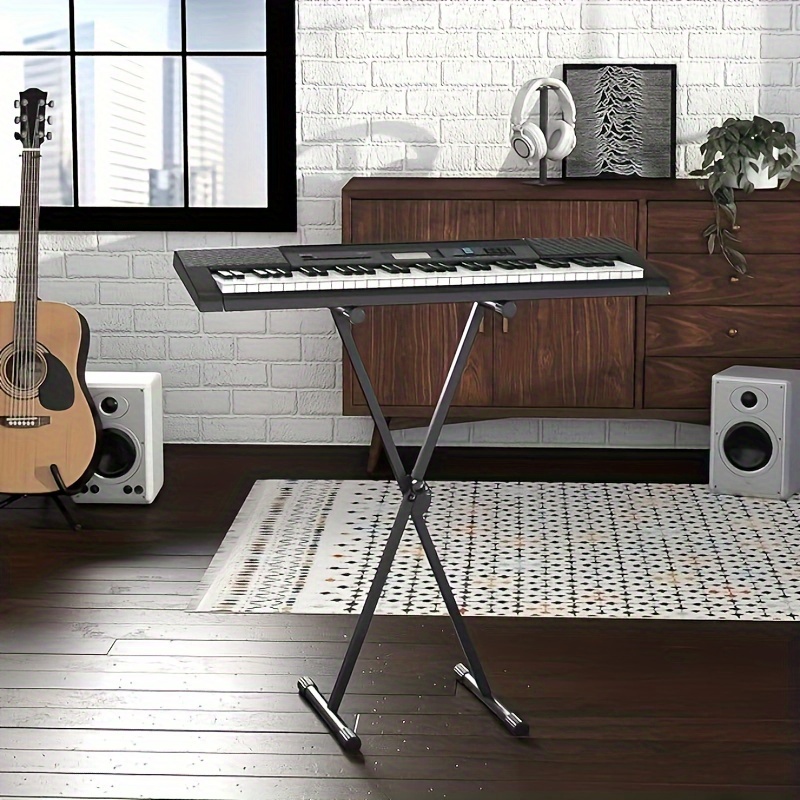 

Classic Adjustable Keyboard And Piano Single-x-shape Stand