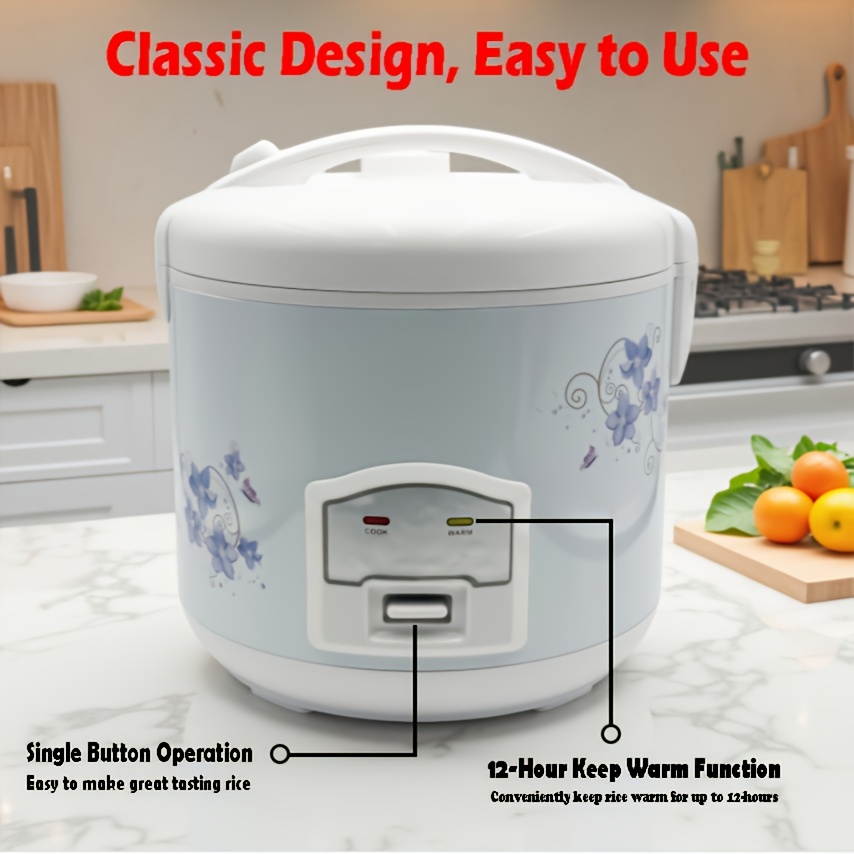 Home Rice Cooker with a Large Capacity of Five Liters, Non-Stick Inner Pot, Classic Design, One-Button Operation, Automatic Keep Warm Function, And European Standard Plug