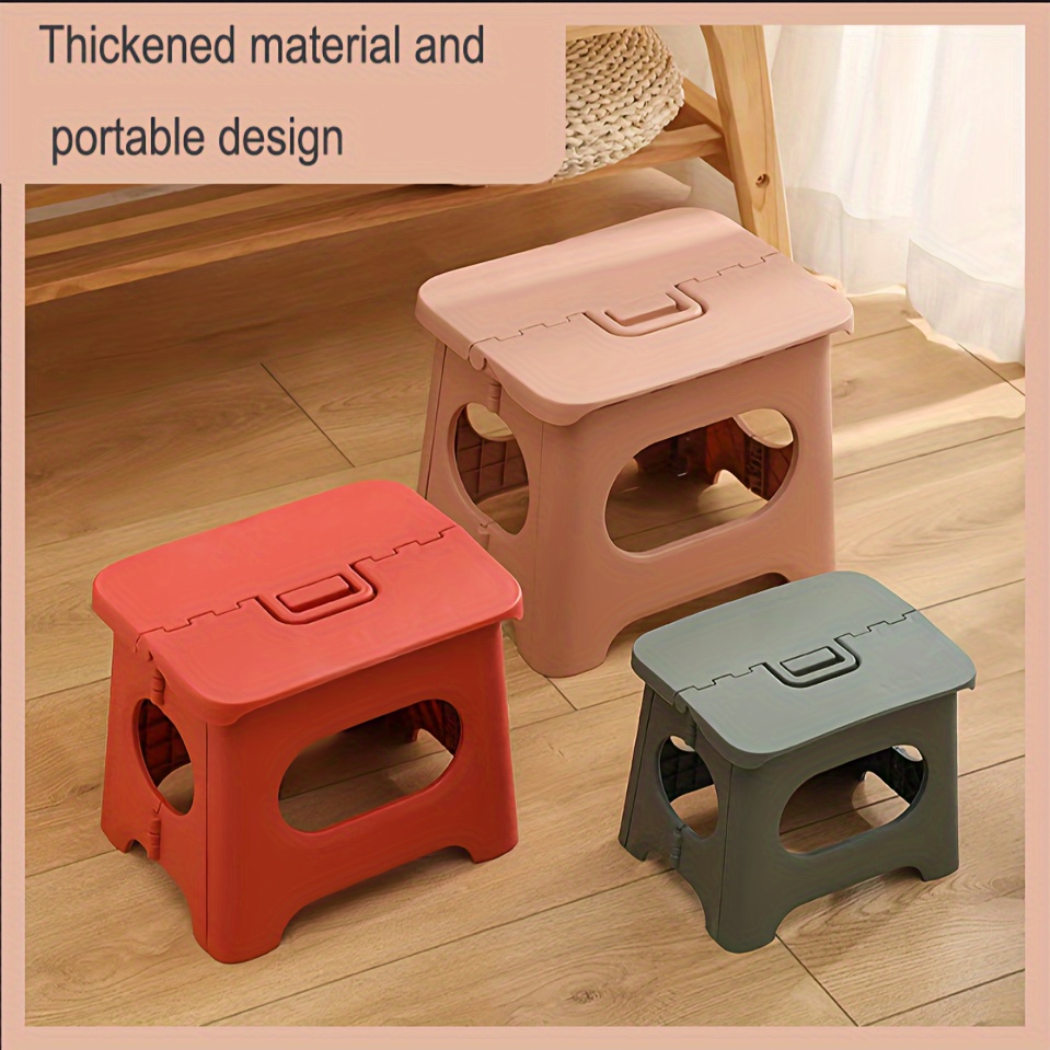 Portable Foldable Stool, Plastic Stool For Trains Camping Picnic, Outdoor  Folding Fishing Stools