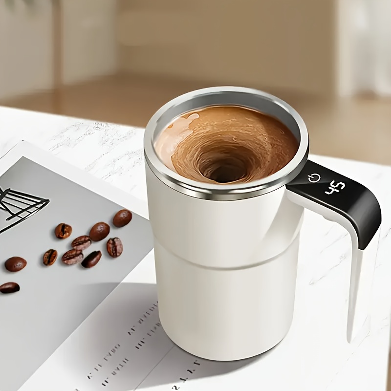 

Automatic Cup Multifunctional Electric Coffee Cup Rotating Magnetic Stainless Steel Cup Mug Is And , Suitable For Kitchen, Office, Bedroom