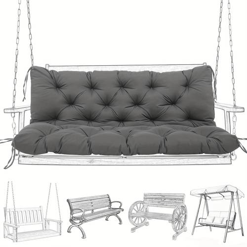 replacement cushions for swing porch swing cushion 2 3 seat outdoor bench cushion with backrest for patio furniture garden porch loveseat glider pad 48 40 5