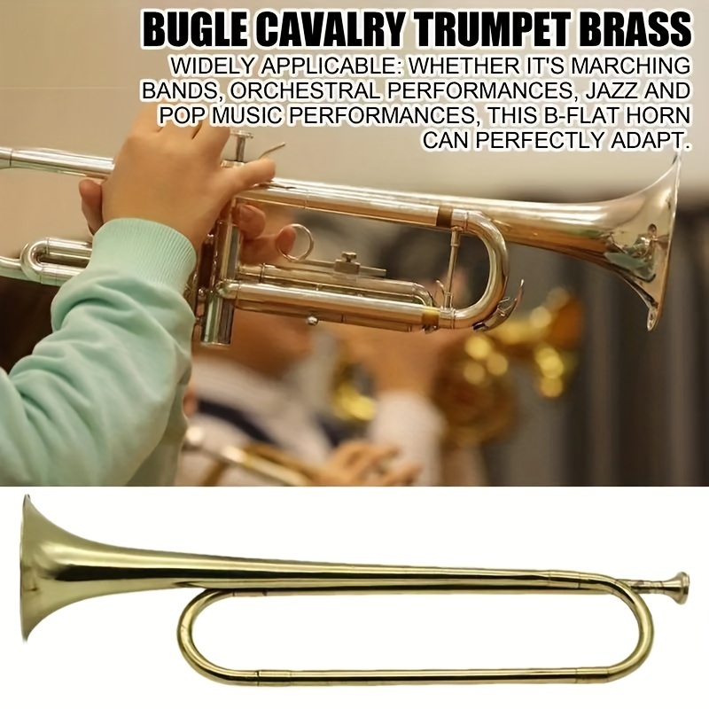 

[1pc Standard Bb Trumpet] Ff Bonfires Standard Bb Trumpet, Brass Baritone Range Musical Instrument, For Bands, Orchestras, Jazz, And Performances