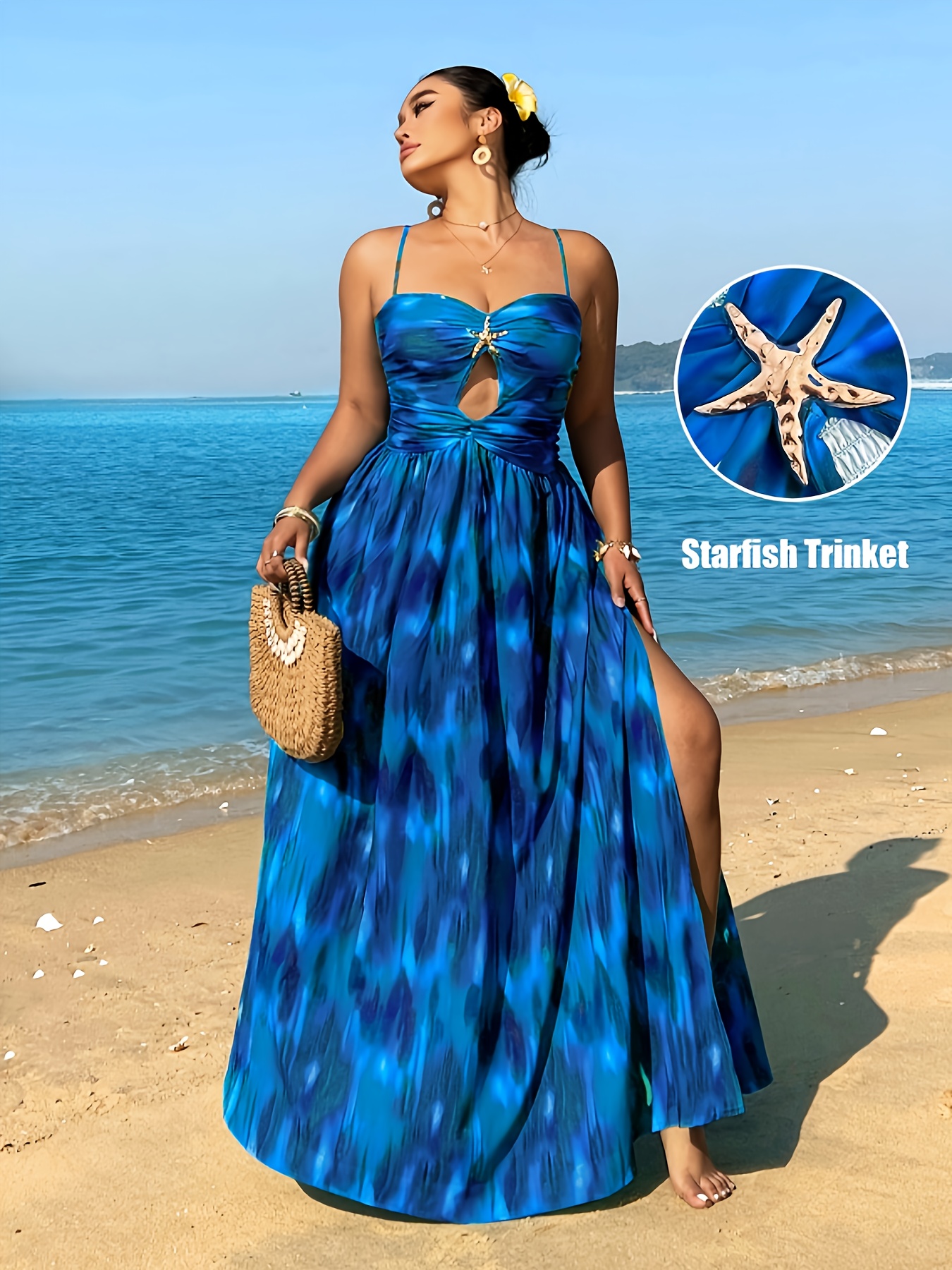 princess polly baby blue dress Women's Maxi Dresses Plus Size V-Neck Summer Dresses for Women Strapless  Long Sundress Casual Beach Dress with Pockets Club Party Vacation S-XXL