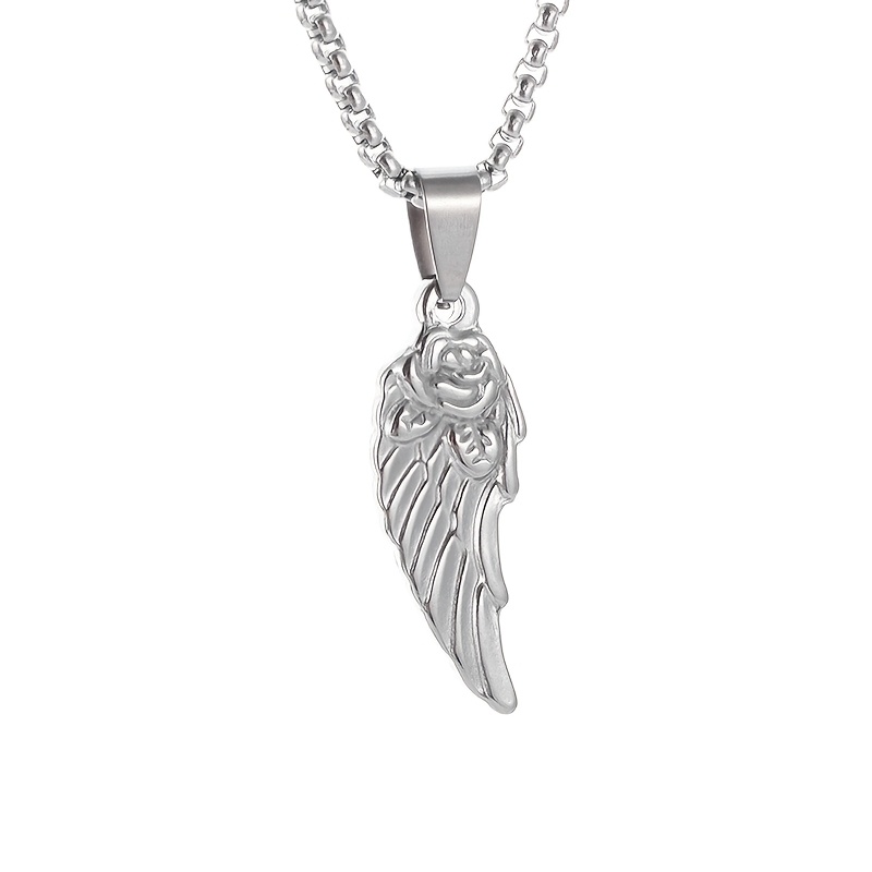 Fashionable Exquisite Wing Design Necklace, Unisex
