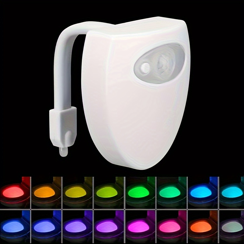 1pc Led便器ライト モーションセンサー活性化変色浴室ボウルライト (電池なし) 工業用・商業用製品 - Temu Japan