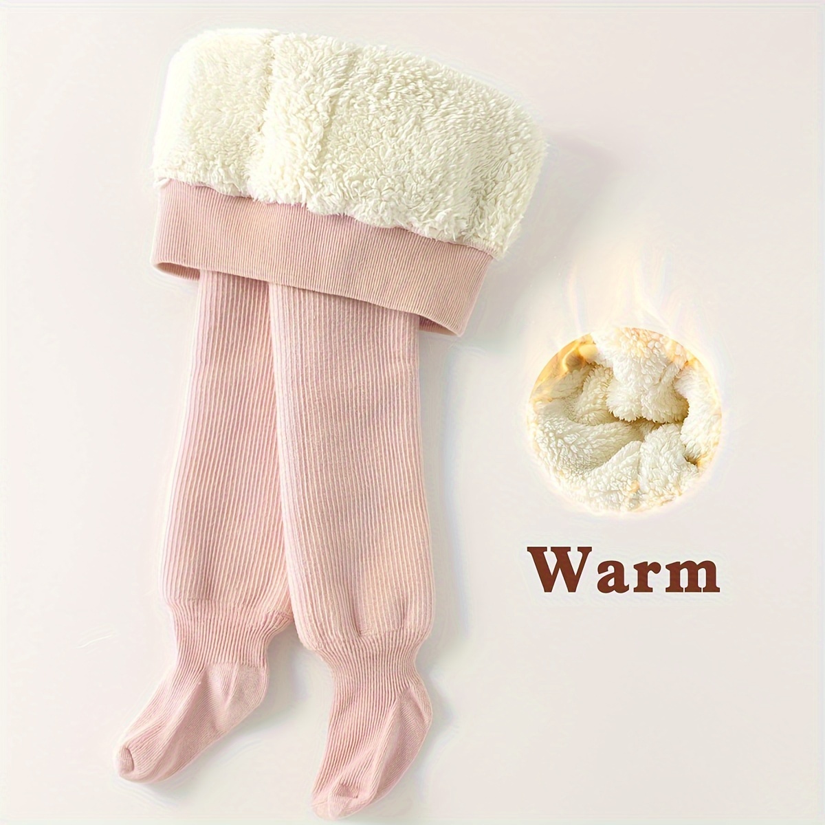 1pc thickened insulation baby leggings cotton nylon spandex Temu