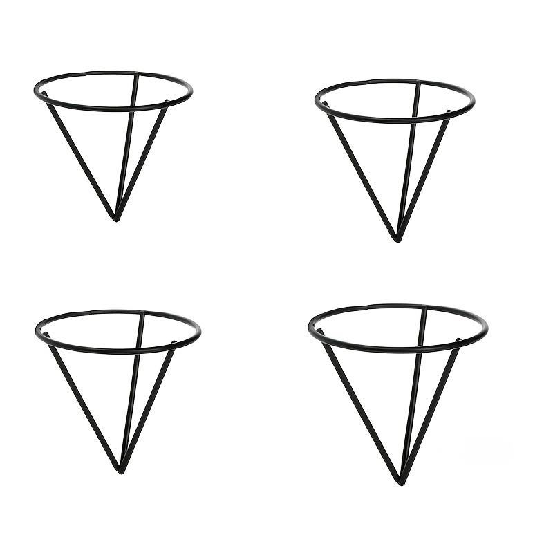 TEMU Set da 4 vasi di supporto per piantine di coltivazione in acqua (solo scaffali) | Contenitori di germinazione in plastica affusolata creativi |
