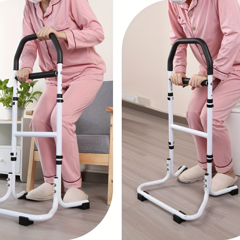 1pc elderly person wake up assist device with limited mobility household bedside armrest toilet armrest standing assist frame safe no punching anti fall details 0