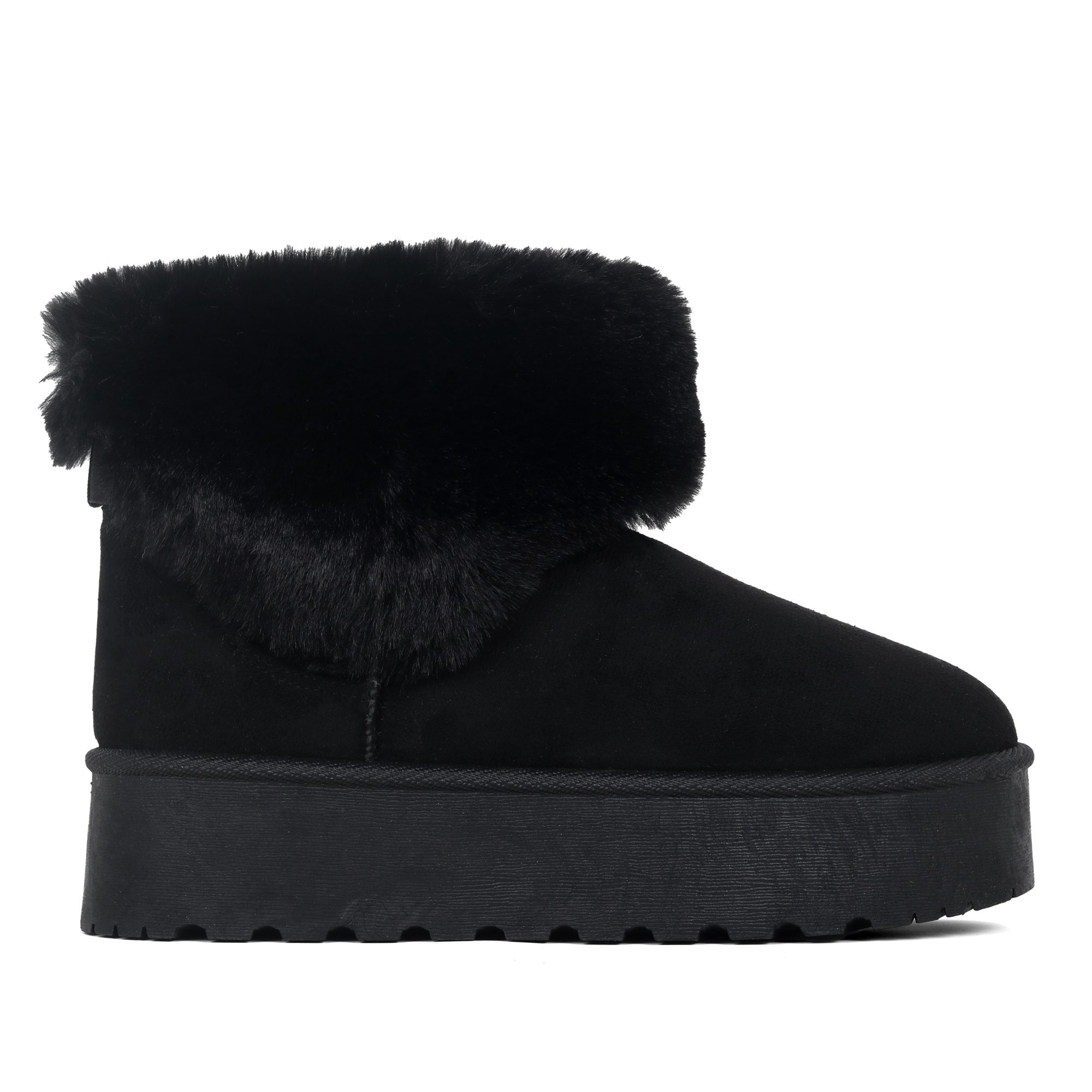 Chic Women's Platform Short Boots with Slip Sole & Stitch Accent