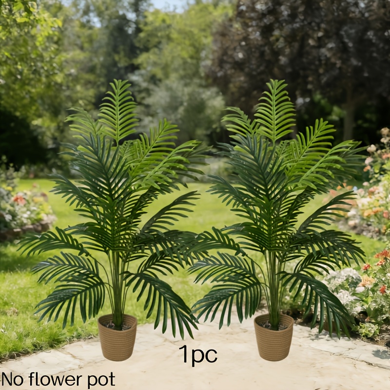 TEMU 1pc Of Extra-long Large-leaf Palm Tree, A Large Palm And Bird Of Paradise Palm Tree, Suitable For Indoor And Outdoor Use. Ideal For Balcony