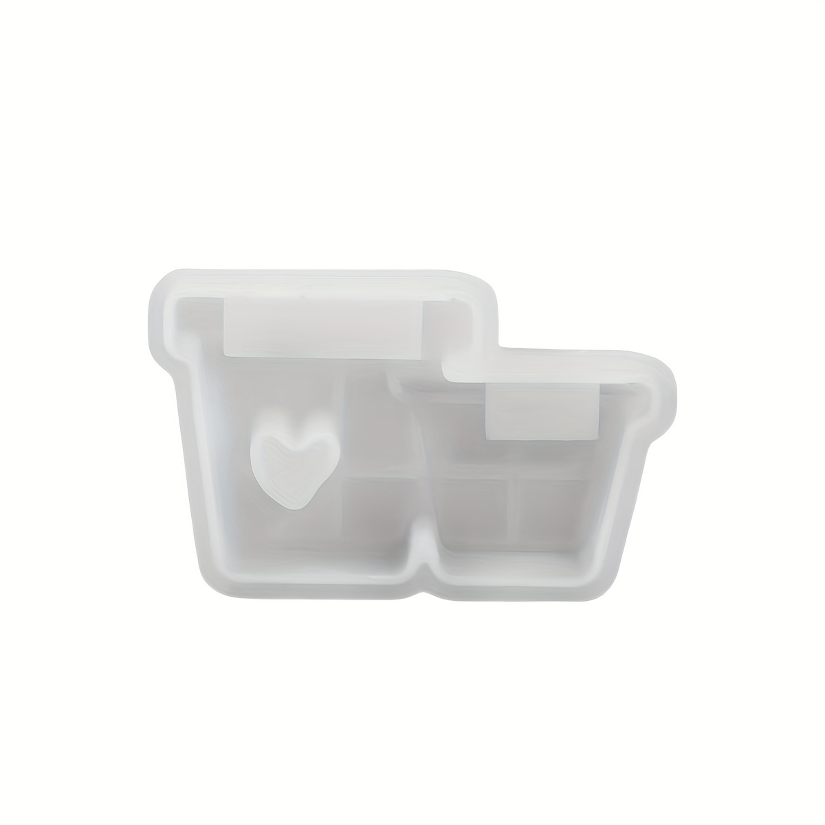 Image of Plaster Watering Can Silicone Mold Flower Basket Resin Mold Watering Flower Pot Mold For Handmade Heart Pattern Concrete Crafts Mold Flower Arranger Home Decor Mold