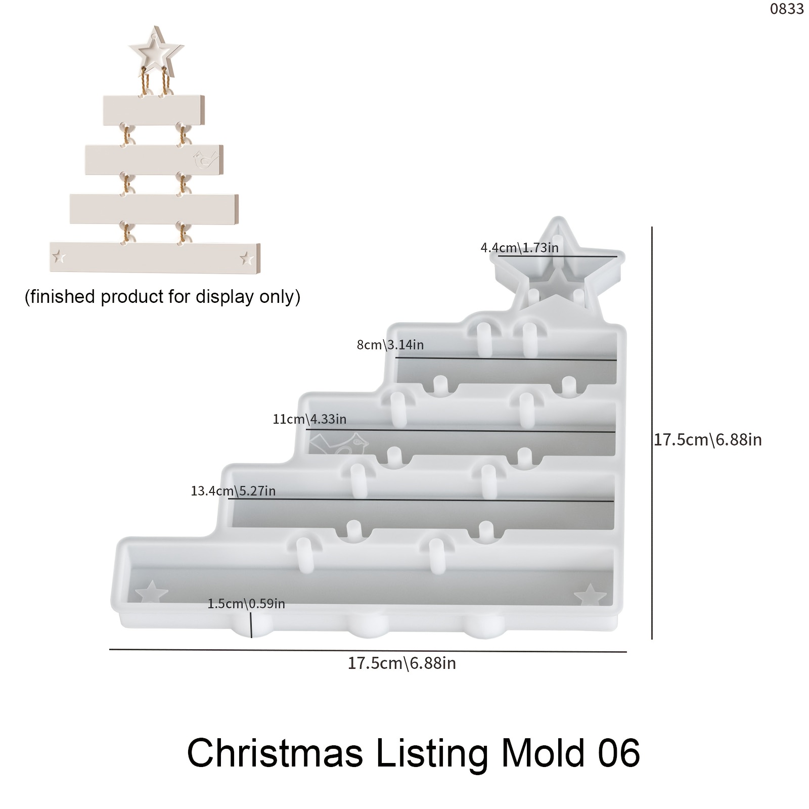 Image of Resin Silicone Mold Christmas Sign Ornaments Listing Silicone Mold Handmade Plaster Resin Jewelry Pendant Craft Molds Door Decoration