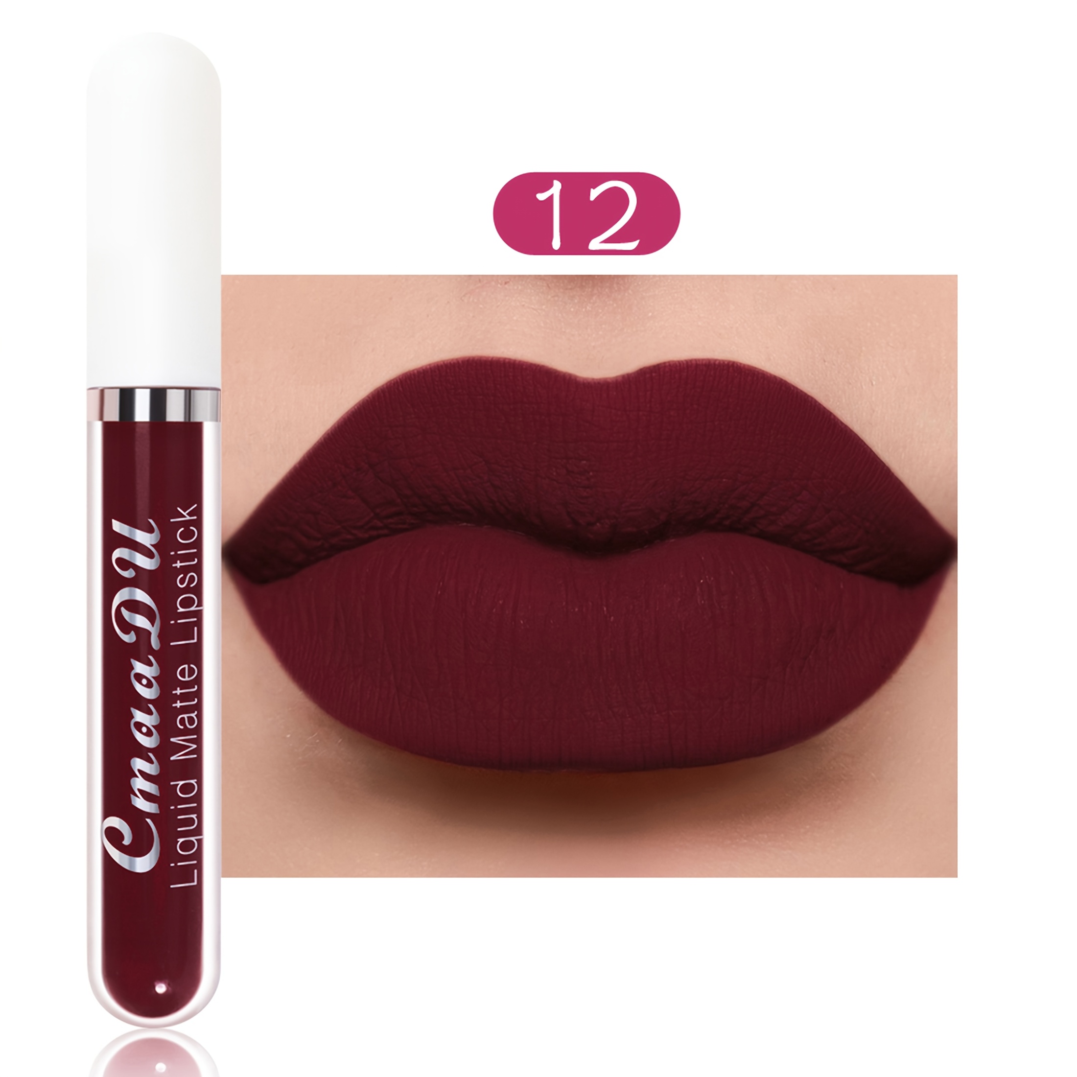 Cmaadu 18 Colors Matte Waterproof Long-lasting Lip Gloss Cup Shape Non-fading Moisturizing Natural Health Lipstick 2.5ml