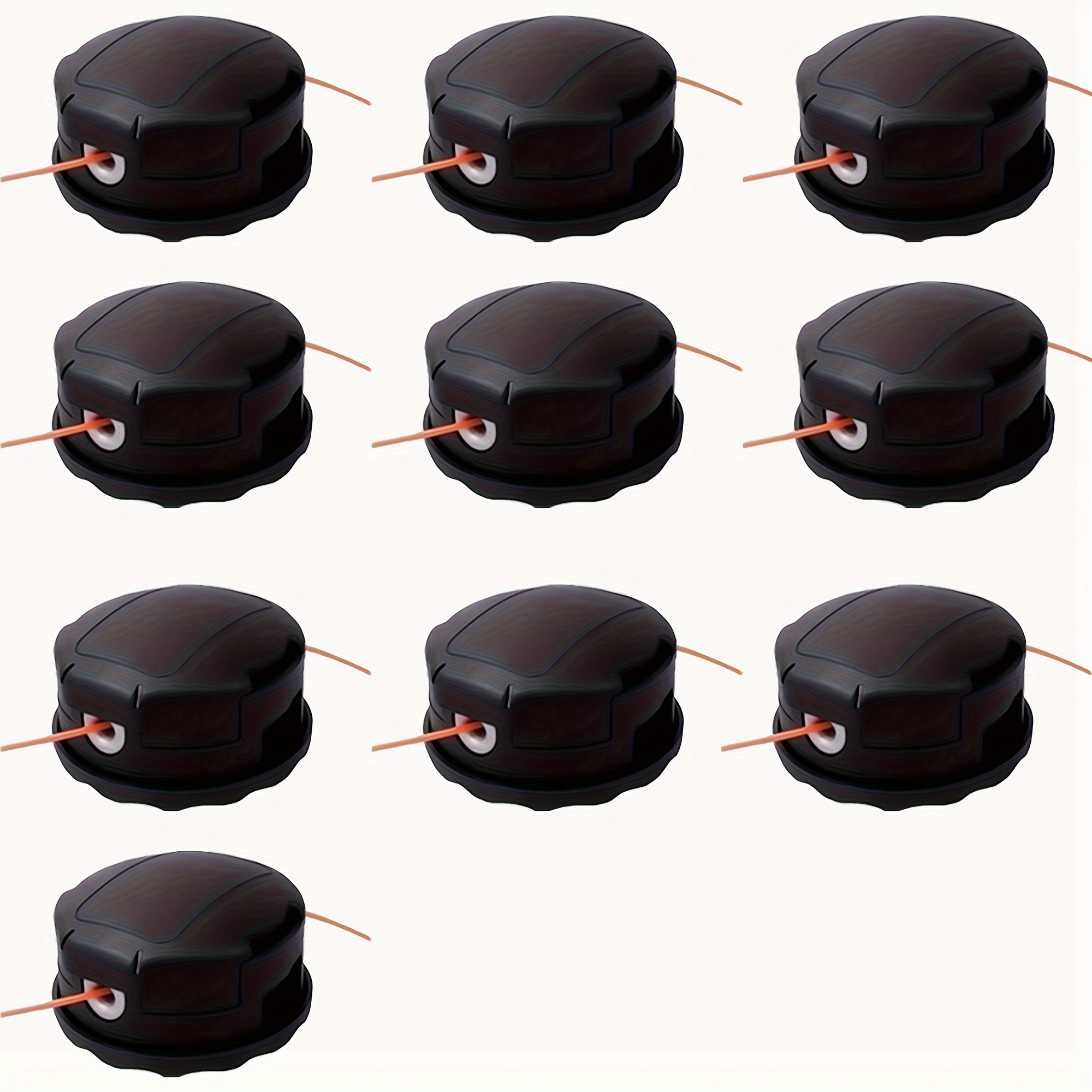 

10pcs String Trimmer Head Srm-225 For Echo Eater Speed-feed 400 Srm-230 Srm-210 Srm2100 Srm225 Pas210 Pas225 Pas230 Pas260 Shiandaiwa T195s T220 T222 T230 T231 Fit Most Echo Srm Straight Axle Trimmer