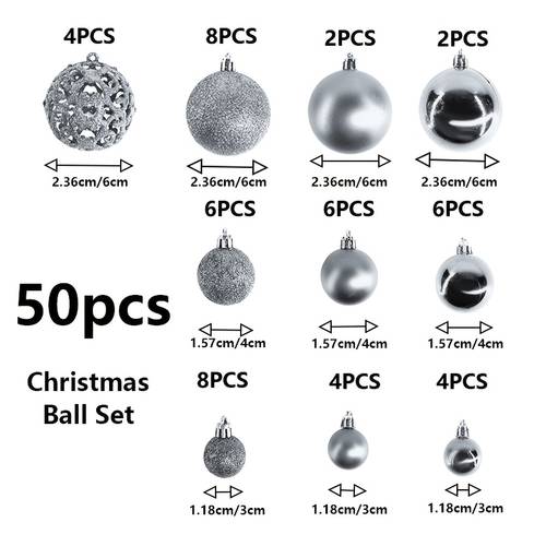 50pcs rose golden christmas ball decoration set 3 sizes 3cm 4cm 6cm christmas hanging pendant matte shiny hollow christmas tree decoration suitable for holiday weddings parties home decoration hanging hat covers