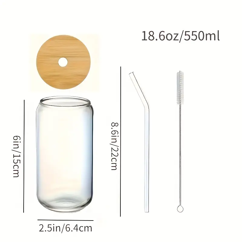 4 6 8 18 6oz 550ml cups cute cups suitable for bubble tea ideal gift suitable for weddings parties halloween christmas gifts coffee cup sets gift cups gifts party glass cups Product details 7