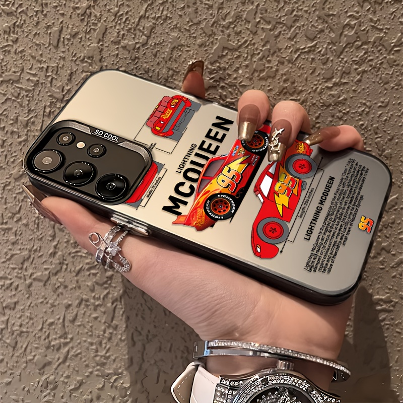   para teléfono - carcasa de lujo con coche deportivo   compatible con samsung galaxy s25 s24 s23 s22 s21 s20 fe   4g 5g, cubierta trasera mate a prueba de golpes