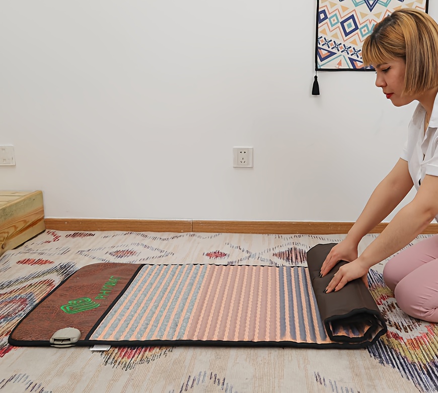     heating pad portable full body electric heating mat with     on surface   massage mat     protection adjustable timer temperature auto off fathers day mothers day gifts Product details 3