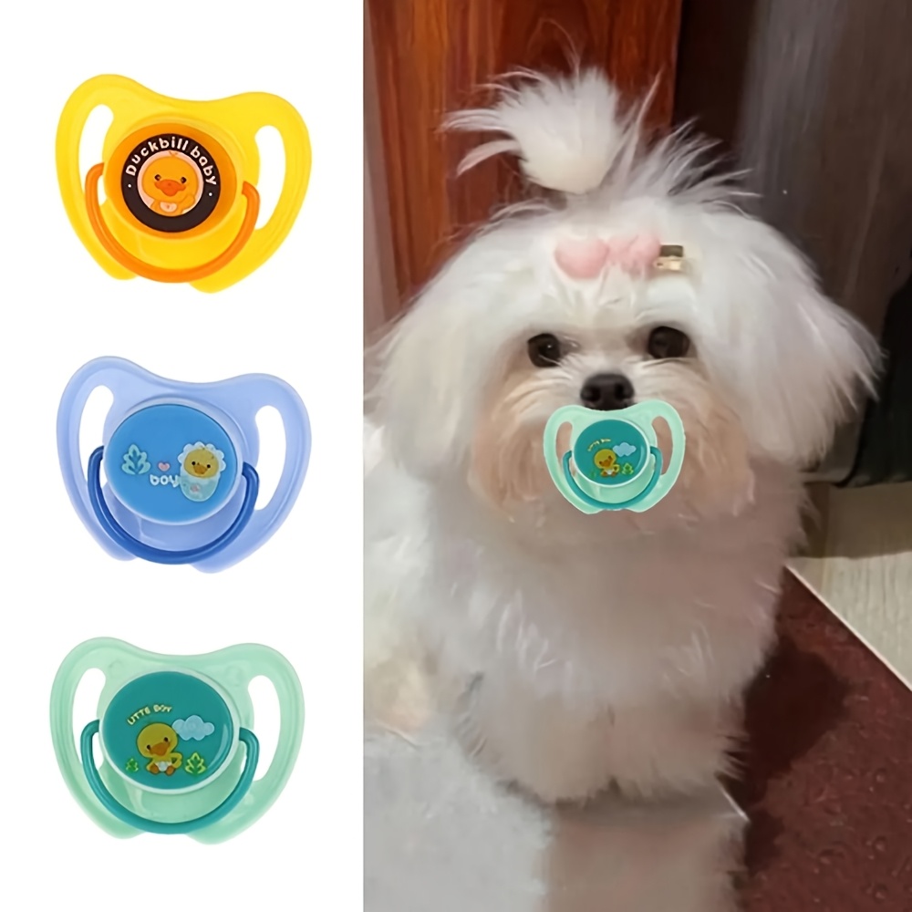 1pc silicone pacifier small dogs kittens teething toys cute Temu