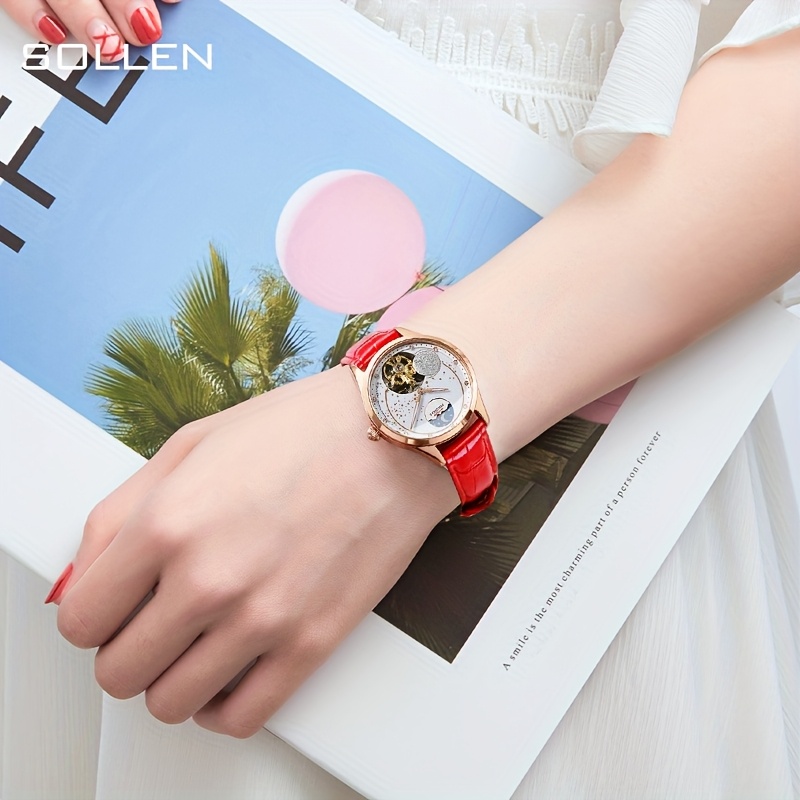 Vintage-Inspired Skeleton Design Automatic Mechanical Watch