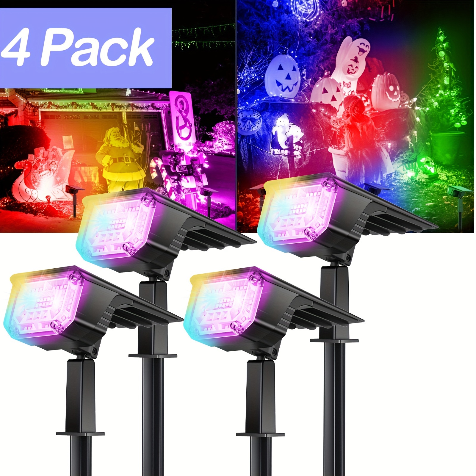 

- Spotlight 4pcs , Spotlight, 45 Super Led , 9 , Auto , , For , , Halloween, Christmas Decorative ,, Ip68