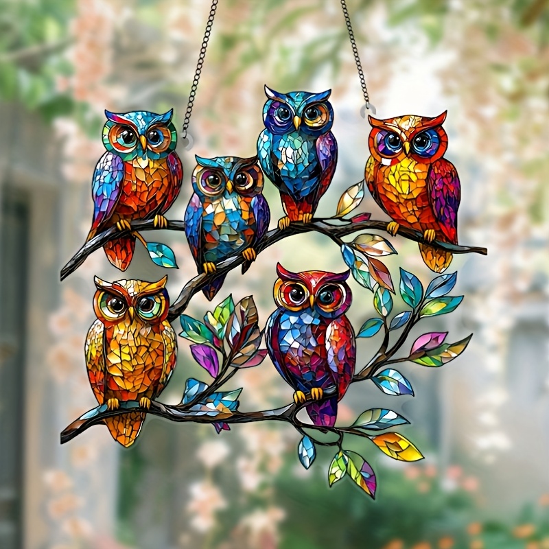 

Owl Acrylic Charm, 8-inch - Home & Bedroom Decor | Ideal Gift For , | Fun Wedding Accessory