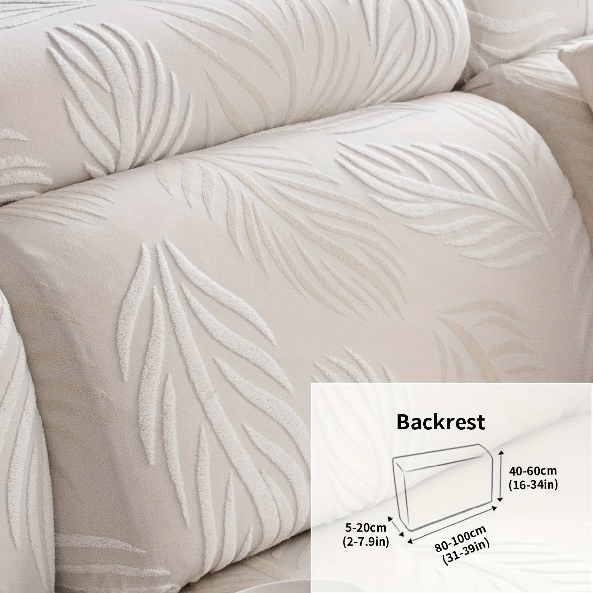 TEMU 1pc Of Fleece Sofa Cover, Suitable For , Suitable For Single Seat, Double Seat, 3 Seat, 4 Seat, Sectional Sofa, For Living Room And Bedroom