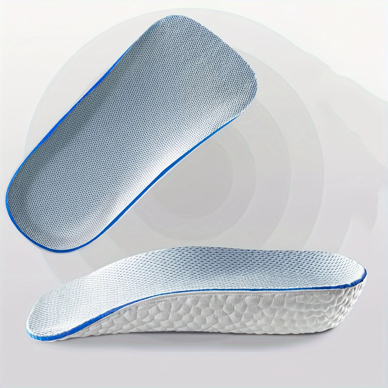 Image of Pair Of Blue And White Popcorn Heightening Shoe Insoles, Soft Bottom Invisible Heightening -point Insoles Suitable For Sports Shoes And Boots