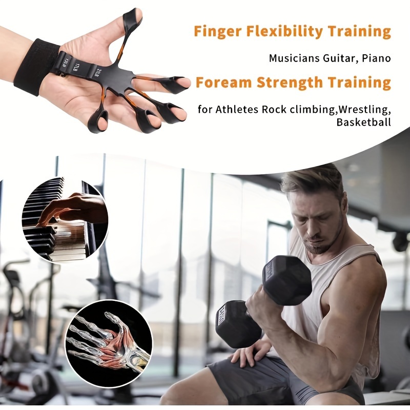 adjustable silicone   trainer for basketball hand stretch recovery aid strength     exerciser details 1